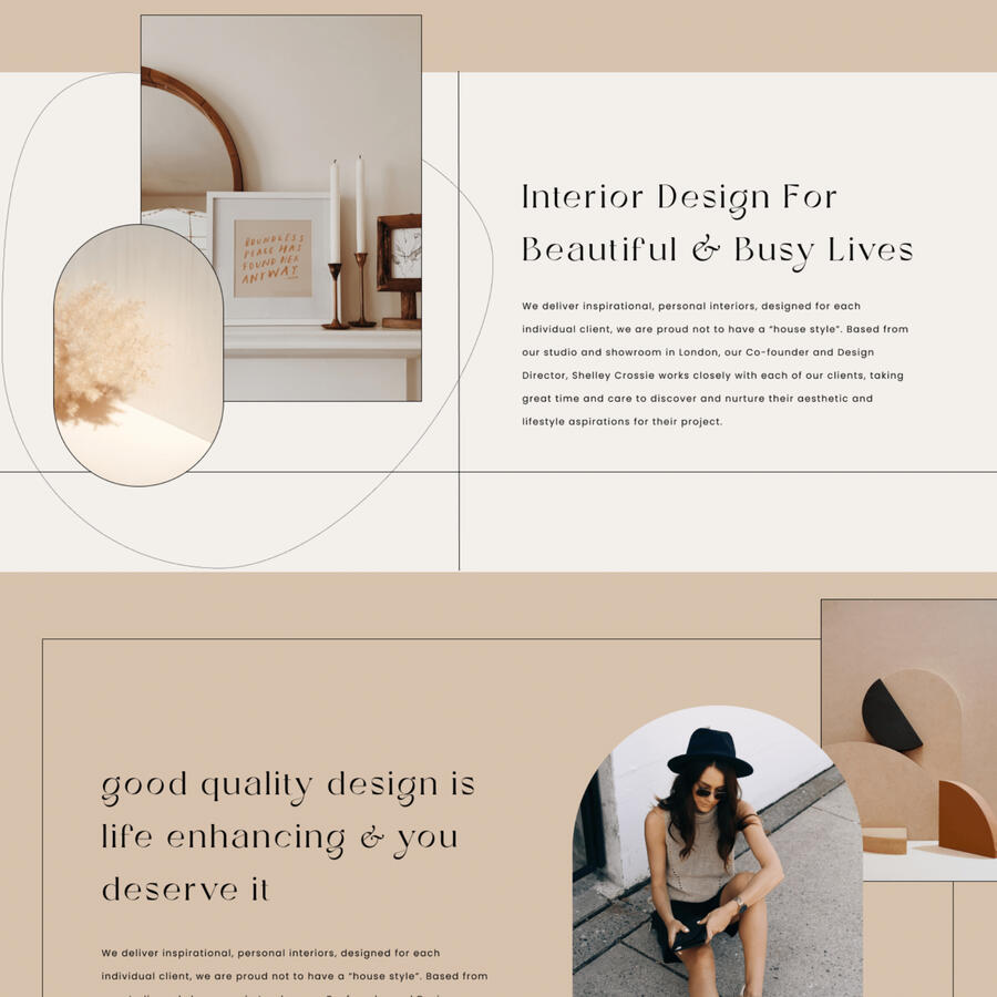 Mini Website | Squarespace | CARRD | WEB DESIGN | Perfectly Frank Brand Design | Cheshire UK